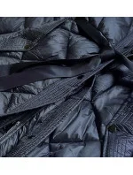 DŁUGA KURTKA PUCHOWA DAMSKA GRANATOWA model 21244364 - Ann Gissy