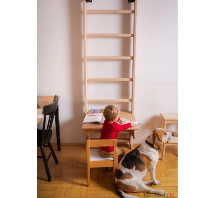 DREVENÝ REBRÍK S LAVIČKOU 112