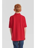 Fruit of the Loom Kids 65/35 Polo Detské piqué polo 16.3417 melírovaná šedá
