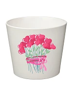 SRDÍČKOVÁ KYTICE - velký květináč