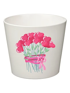 SRDÍČKOVÁ KYTICE - velký květináč