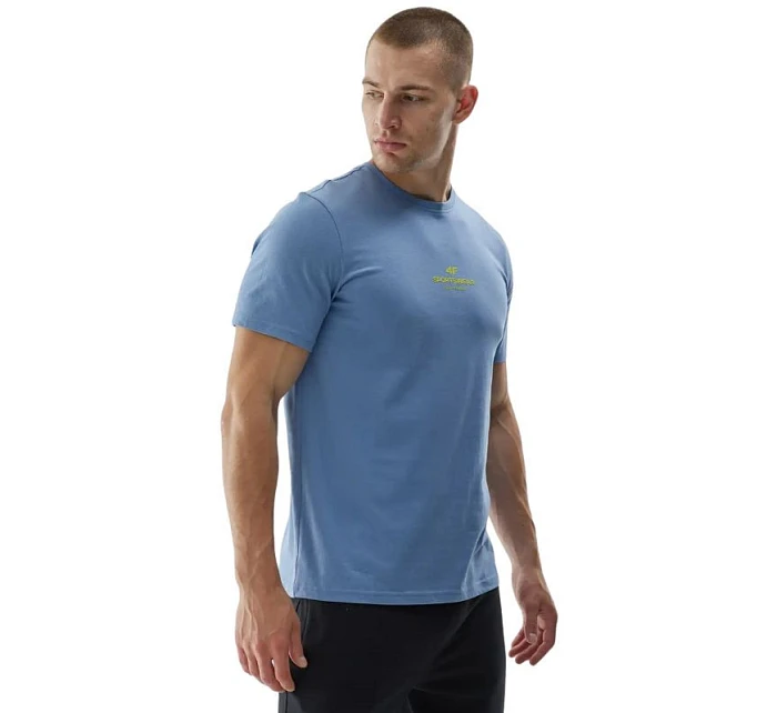 Pánske tričko 4F M2961 denim 4FWAW25TTSHM2961 32S pánske