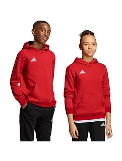 Detská mikina adidas Entrada 26 Hoody červená JZ6568