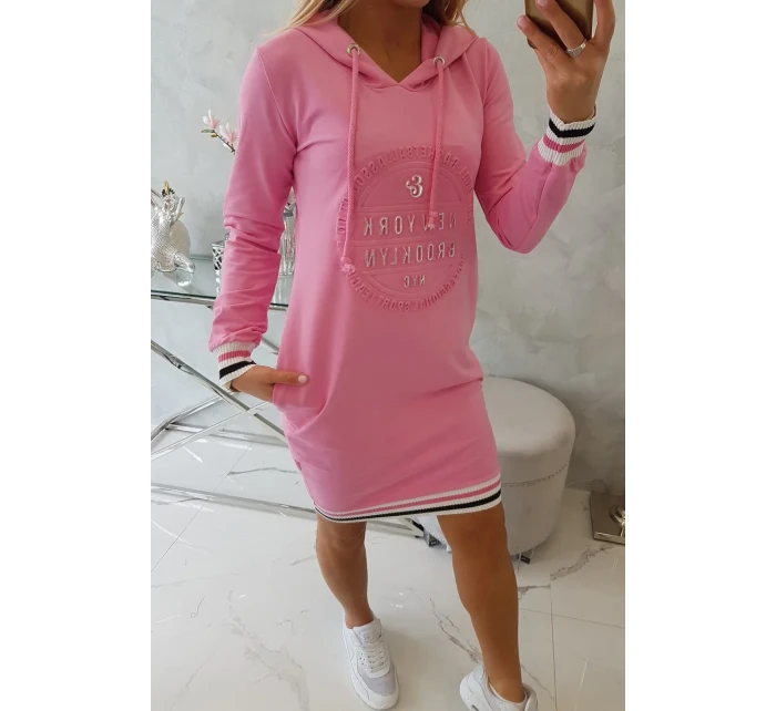 Svetloružové šaty Brooklyn