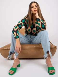 Bluzka DHJ BZ model 20961820 czarno zielony - FPrice