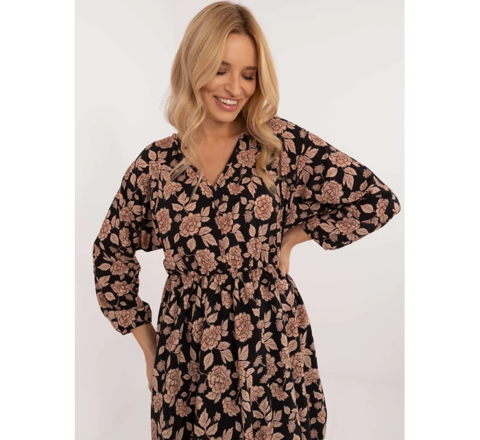 Šaty DHJ SK 19861 7.94 čierno-béžové Šaty DHJ SK 19861 7.94 čierno-béžové