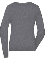 JN Dámský svetr s kulatým výstřihem 02. grey heather model 22538467 - Daiber JN Dámský svetr s kulatým výstřihem 02. grey heather model 22538467 - Daiber