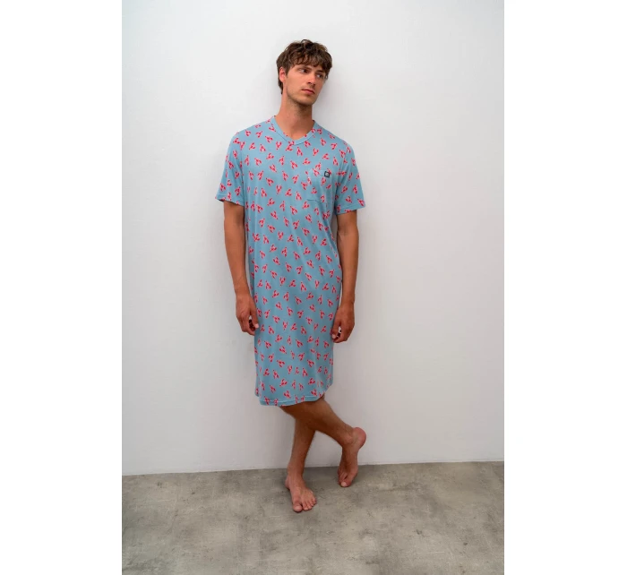 Pohodlná pánská noční košile model 17161924 - Vamp Pohodlná pánská noční košile model 17161924 - Vamp