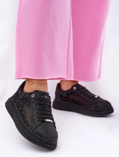 Zdobione Sneakersy Na Platformie GOE NN2N4021 Czarne