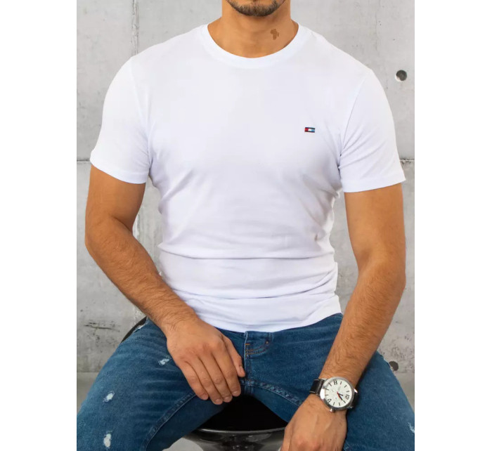Biele pánske tričko Dstreet RX4561