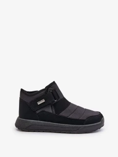 Zateplené pánske zimné topánky snežnice Progress Black