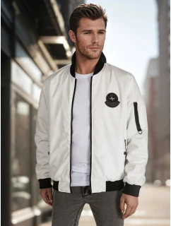 Pánská přechodná bunda bomber béžová Dstreet model 21986400 - FashionStreet