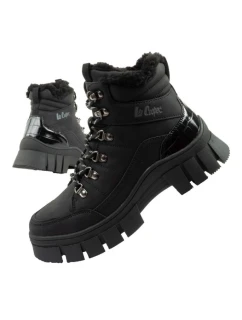 Lee Cooper dámske zimné športové topánky zimné trekkingové zateplené čierne vysoké dámske
