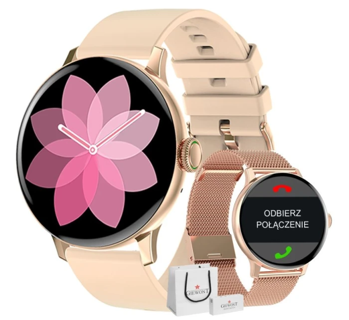 Dámské chytré hodinky Pink Gold model 21804667 - Giewont Dámské chytré hodinky Pink Gold model 21804667 - Giewont