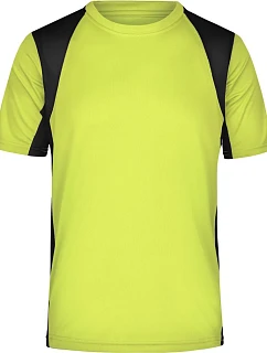Daiber JN 306 Pánske bežecké tričko 02.0306 fluo žltá/čierna