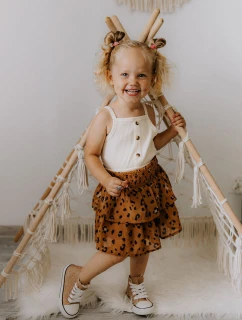 Dziecięce Trampki Wysokie Różowe Złoto Catrina