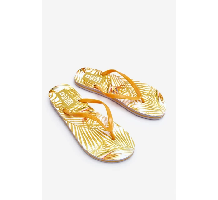 Dámské módní žabky Big Star model 21610750 žluté - Big Star Shoes