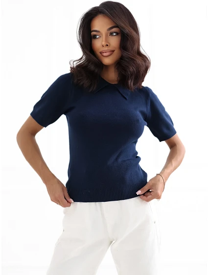 Sweter PM SW model 22334164 granatowy - FPrice Sweter PM SW model 22334164 granatowy - FPrice