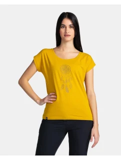Dámské tričko model 21299410 Žlutá s potiskem - Kilpi
