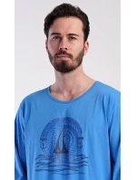 Pánska nočná košeľa s dlhým rukávom Jachting Pánska nočná košeľa s dlhým rukávom Jachting