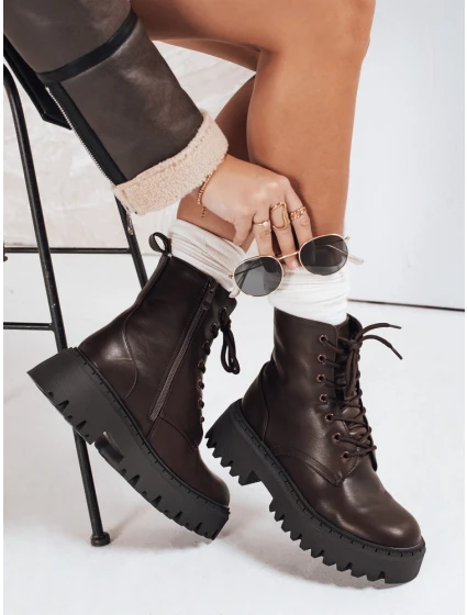 Dámské zateplené hnědé Dstreet model 21993465 - FashionStreet