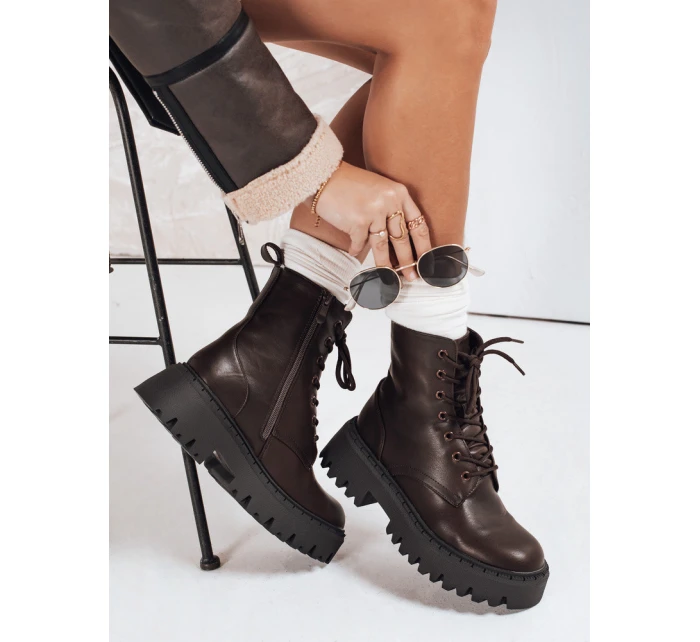 Dámské zateplené hnědé Dstreet model 21993465 - FashionStreet