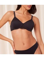 Dámska moderná čipkovaná+bavlnená podprsenka WP EX - BLACK - black 0004 - TRIUMPH