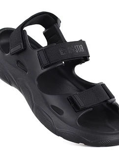 Čierne penové sandále Big Star so zapínaním na suchý zips TT274A055