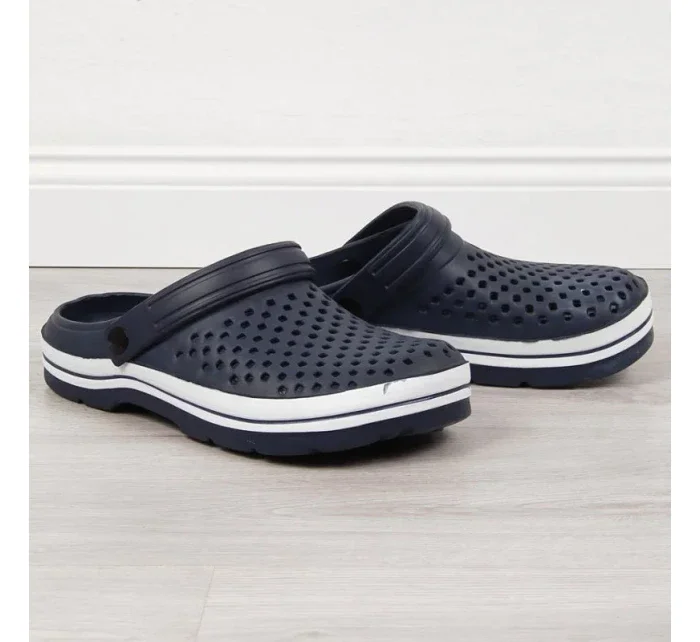 Pánské pěnové nazouváky W model 16185961 navy blue - NEWS Pánské pěnové nazouváky W model 16185961 navy blue - NEWS