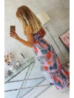 Šaty s motívom listov fialovej Šaty s motívom listov fialovej