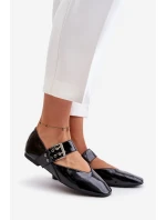 Lakované Baletky S Páskem Černé model 21670980 - Boto