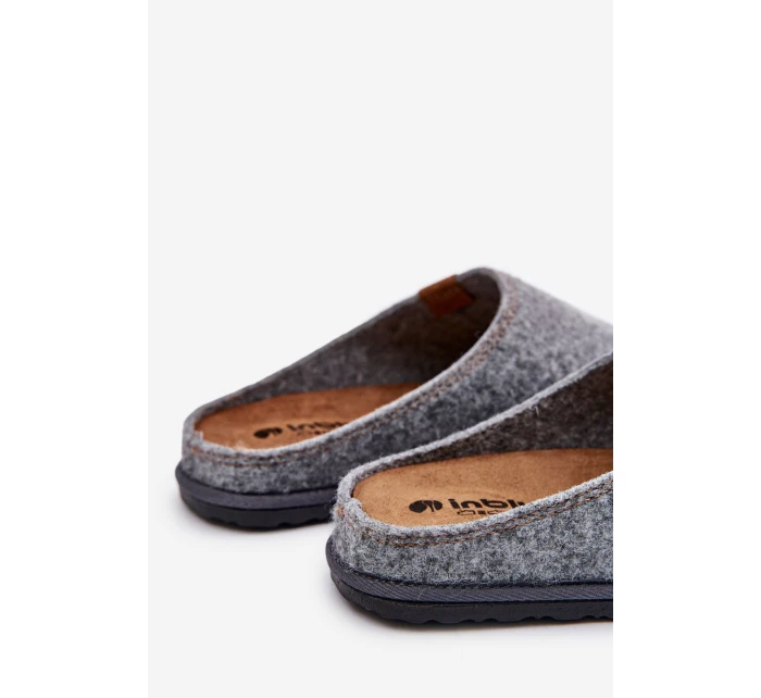 Kapcie Męskie Profilaktyczne Inblu SI000025 Szare