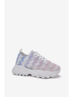 Sneakersy Damskie Z Szydełkową Cholewką Multikolor Jelhiris Sneakersy Damskie Z Szydełkową Cholewką Multikolor Jelhiris