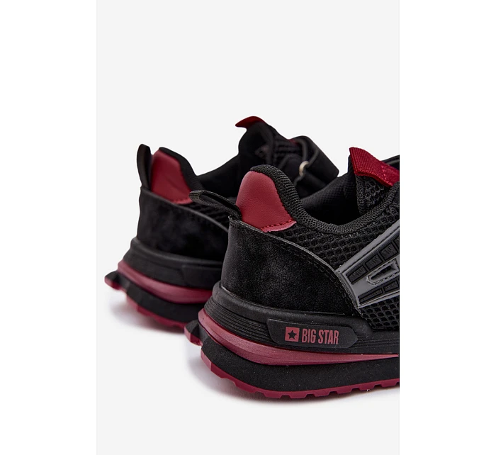 Dětské sportovní boty Big Star TT374152 HI-POLY SYSTEM Černo-vínové