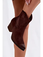 Dámske perforované členkové topánky Cowboy Vinceza 58150 Brown Dámske perforované členkové topánky Cowboy Vinceza 58150 Brown