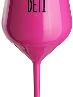 PROTOŽE DĚTI - růžová nerozbitná sklenice na víno 470 ml