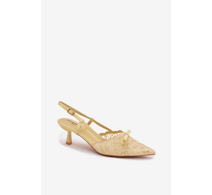 Sandále na podpätku model 226926 Vykročte štýlovo