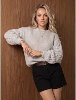 Sweter damski oversize z model 22394685 - FashionStreet Sweter damski oversize z model 22394685 - FashionStreet