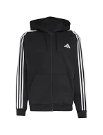 Pánská mikina Essentials 3Stripes Fleece FullZip Hoodie, černá, model 22369277 - ADIDAS