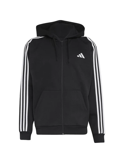 Pánská mikina Essentials 3Stripes Fleece FullZip Hoodie, černá, model 22369277 - ADIDAS