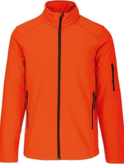Kariban K 401 Pánska 3-vrstvová softshellová bunda 20.K401 fluorescenčná oranžová