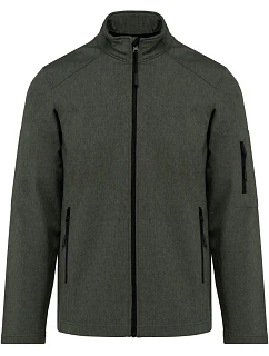 K 401 Pánská 3vrstvá softshellová bunda model 22508758 marl green - Kariban