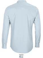 NEOBLU Bart Men Popelínová košeľa s dlhým rukávom a mao golierom 24.3792 soft blue NEOBLU Bart Men Popelínová košeľa s dlhým rukávom a mao golierom 24.3792 soft blue