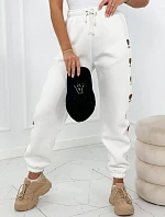 Bavlnené nohavice Amour ecru