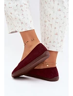 Dámské baleríny barefoot bordové Hollin