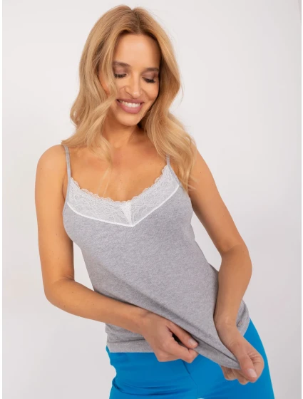 Bluzka model 19688824 szary - FPrice Bluzka model 19688824 szary - FPrice