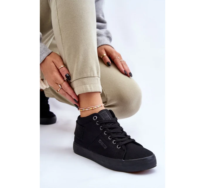 Dámské klasické vysoké tenisky Big Star LL274001 Černé Dámské klasické vysoké tenisky Big Star LL274001 Černé