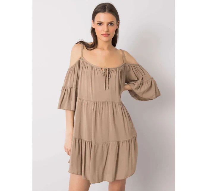 Dámske šaty TW SK BI 80840.20 béžová - ťava - Och Bella