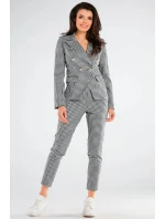 Dámske nohavice A440 čierno-biela - Awama