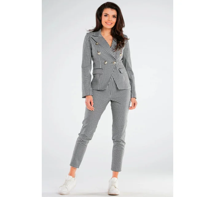 Dámske nohavice A440 čierno-biela - Awama